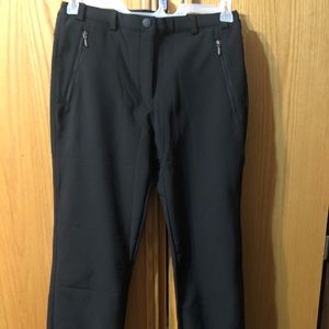 New black warm pants